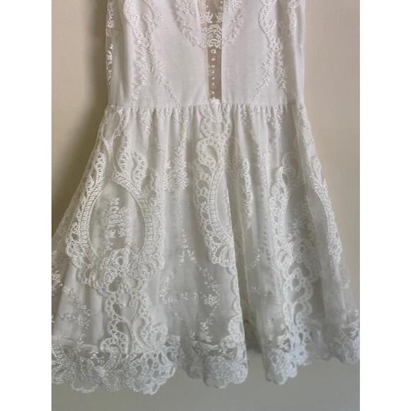 For Love & Lemons lulu White Lace mini Dress Size XS - Picture 3 of 10